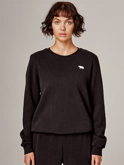 CREW TEAM SWEATSHIRT RUNNING BARE BLACK