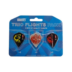 ONE80 DART FLIGHTS 3PACK ANIMAL