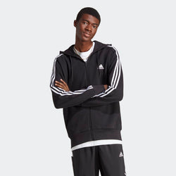 ADIDAS  ESSENTIALS FRENCH TERRY 3-STRIPES FULL-ZIP HOODIE
