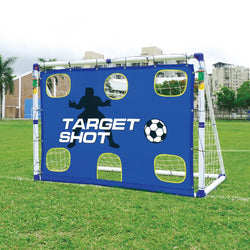 OUTDOOR PLAY SOCCER GOAL TARGET SHOT 2 IN 1