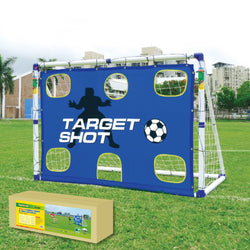 OUTDOOR PLAY SOCCER GOAL TARGET SHOT 2 IN 1