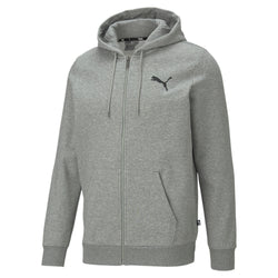 PUMA ESSENTIALS FULL-ZIP LOGO MEN'S HOODIE
