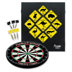 FORMULA OUTBACK DART BOARD CABINET SET