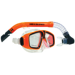 LAND & SEA DAYDREAM MASK & SNORKEL SET - ORANGE