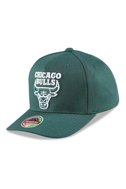 MITCHELL & NESS CAP 110 PINCH PANEL OLIVE CHICAGO BULLS
