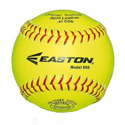 EASTON 888 12" SOLID CORE LEATHER SOFTBALL