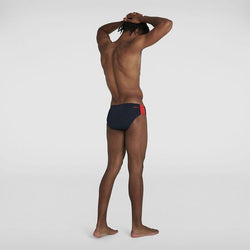 SPEEDO MENS BOOM LOGO SPLICE 7CM BRIEF