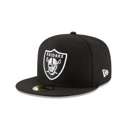 NEW ERA CAP 59FIFTY BLACK/WHITE NEW - OAKLAND RAIDERS