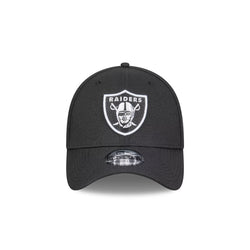 NEW ERA CAP 39THIRTY BLACK WHITE LAS VAGAS RAIDERS