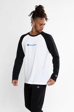 CHAMPION SCRIPT LONG SLEEVE TEE