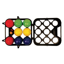 ALLIANCE  BOULES SET 8 COLOURED STEEL BALLS