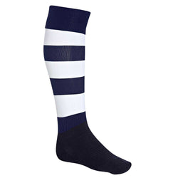 BURLEY SEEKEM SMALL SIZE FOOTBALL SOCKS RAILWAY WHITE
