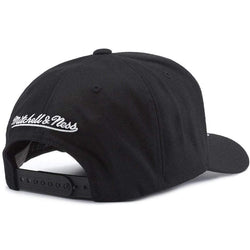 MITCHELL & NESS CAP 110 SNAP FLEX BLACK & WHITE LOGO - DENVER NUGGETS