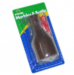 KELLY POOL BOTTLE & MARBLES SET