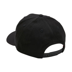 MITCHELL & NESS BROOKLYN NETS BLACK TEAM LOGO 5 PANEL CLASSIC RED SNAPBACK