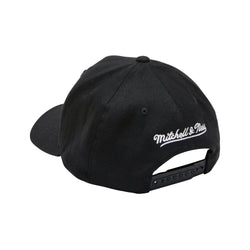 MITCHELL & NESS BROOKLYN NETS WHITE TEAM LOGO FLEX 110 5 PANEL SNAPBACK