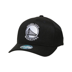 MITCHELL & NESS GOLDEN STATE WARRIORS TEAM LOG FLEX 110 5 PANEL SNAPBACK