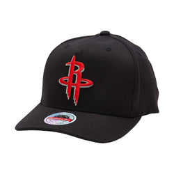 MITCHELL & NESS HOUSTON ROCKETS TEAM LOGO 5 PANEL CLASSIC RED SNAPBACK