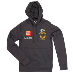 WEST COAST EAGLES CASTORE MEN'S TRAVEL HOODY CARBON