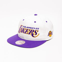 MITCHELL & NESS TEAM SCRIPT THROWBACK CAP - LA LAKERS - SPORTFIRST GERALDTON