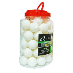 ALLIANCE TABLE TENNIS BALLS 40+ ABS 1 STAR WHITE - BUCKET OF 60