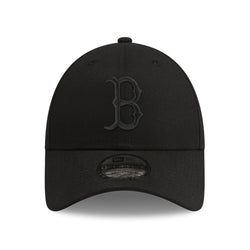 NEW ERA CAP 9FORTY ADJUSTABLE BLACK/BLACK - BOSTON RED SOCKS
