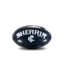 SHERRIN CARLTON PVC 20CM SOFTIE MASCOT FOOTBALL