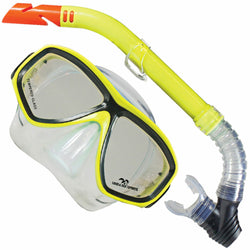 LAND & SEA CLEARWATER SILICONE MASK & SNORKEL SET