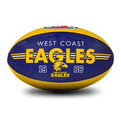 SHERRIN AFL CLUB SUPPORTER SYNTHETIC FOOTBALL - WEST COAST EAGLES