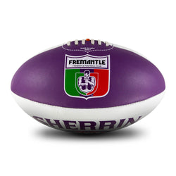 SHERRIN FREMANTLE DOCKERS CLUB LEATHER FOOTBALL