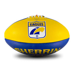 SHERRIN WEST COAST EAGLES CLUB LEATHER FOOTBALL