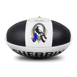 SHERRIN AFL CLUB SUPPORTER  SYNTHETIC FOOTBALL- COLLINGWOOD MAGPIES