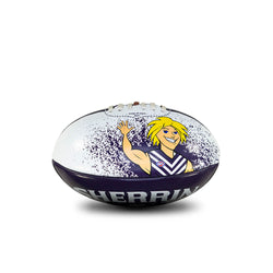 SHERRIN FREMANTLE DOCKERS PVC 20CM SOFTIE MASCOT FOOTBALL