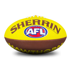 SHERRIN AFL CLUB SUPPORTER SYNTHETIC FOOTBALL - HAWTHORN