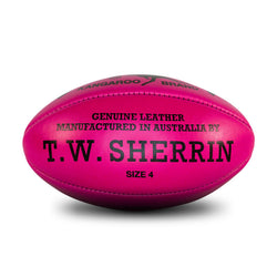 SHERRIN KB POLY FOOTBALL - FLUORO/PINK