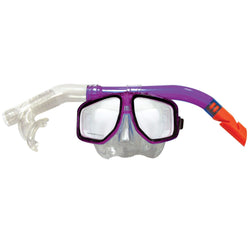 LAND & SEA ATOLL SILITEX MASK AND SNORKLE SET - PURPLE