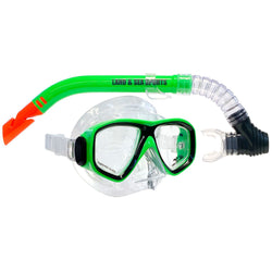 LAND & SEA CLEARWATER SILICONE MASK & SNORKEL SET