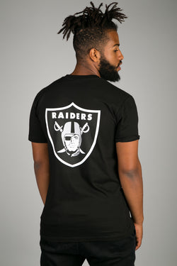 MITCHELL & NESS JEANER TEE SHIRT - OAKLAND RAIDERS