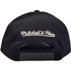 MITCHELL & NESS CAP 110 SNAP FLEX BLACK & WHITE LOGO - SEATTLE SONICS