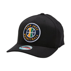 MITCHELL & NESS UTAH JAZZ TEAM LOGO 5 PANEL CLASSIC RED SNAPBACK