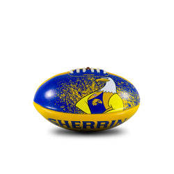 SHERRIN WEST COAST EAGLES PVC 20CM SOFTIE MASCOT FOOTBALL